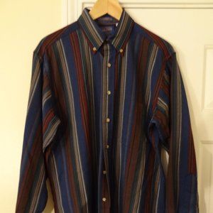 Pendleton Worsted Wool Striped Button-Down (M)